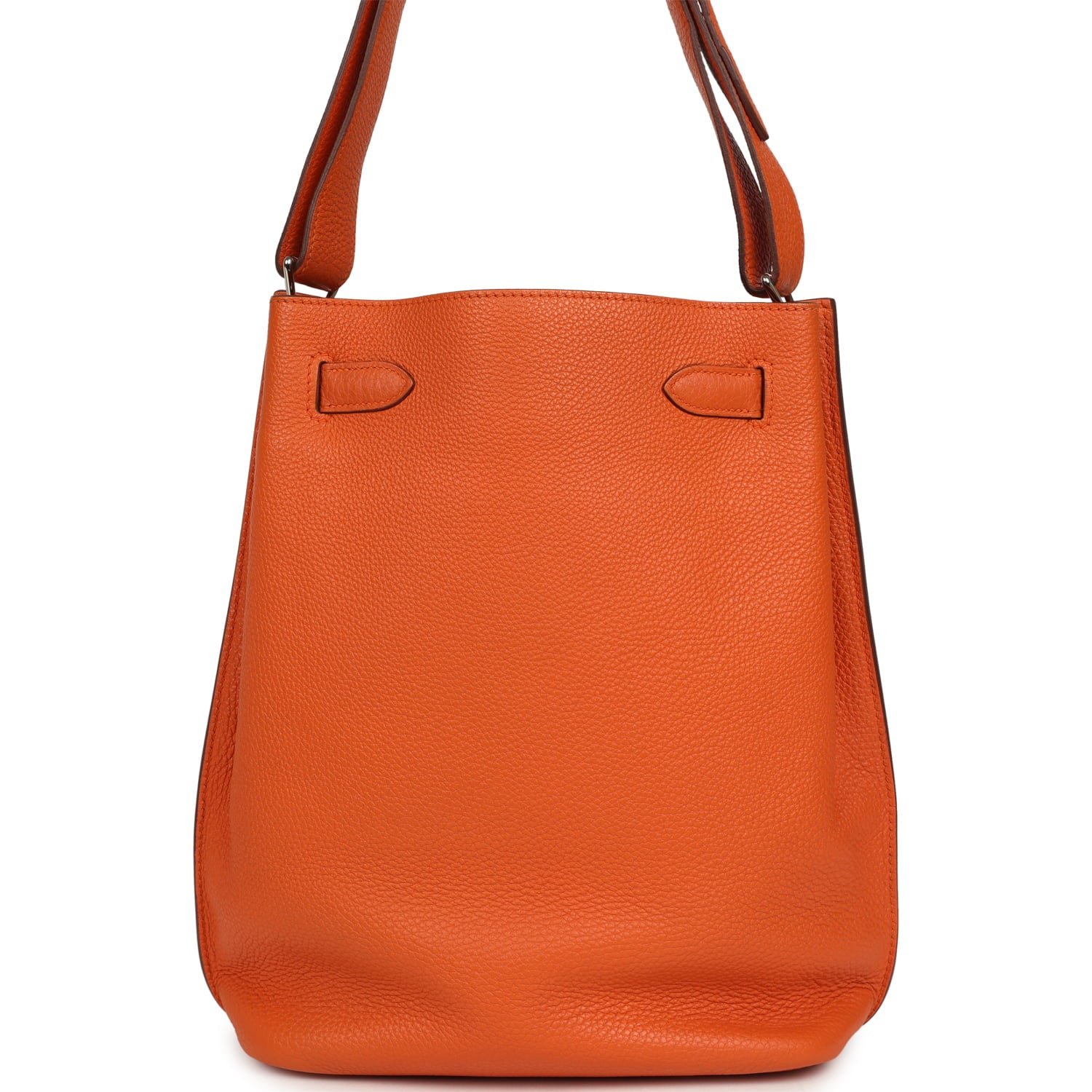Hermes So Kelly 22 Orange Togo Palladium Hardware - Image 4