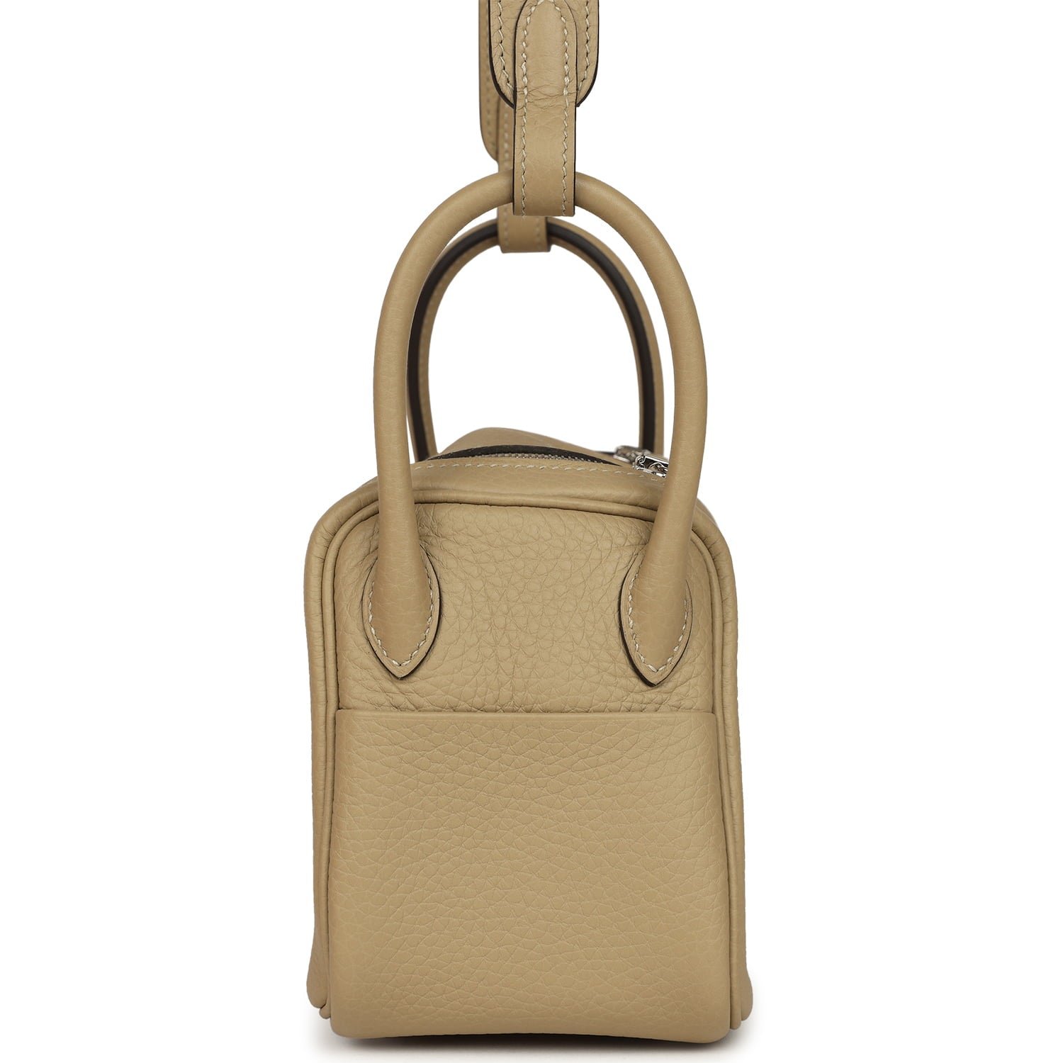 Hermes Mini Lindy II Trench Verso Clemence Palladium Hardware - Image 3