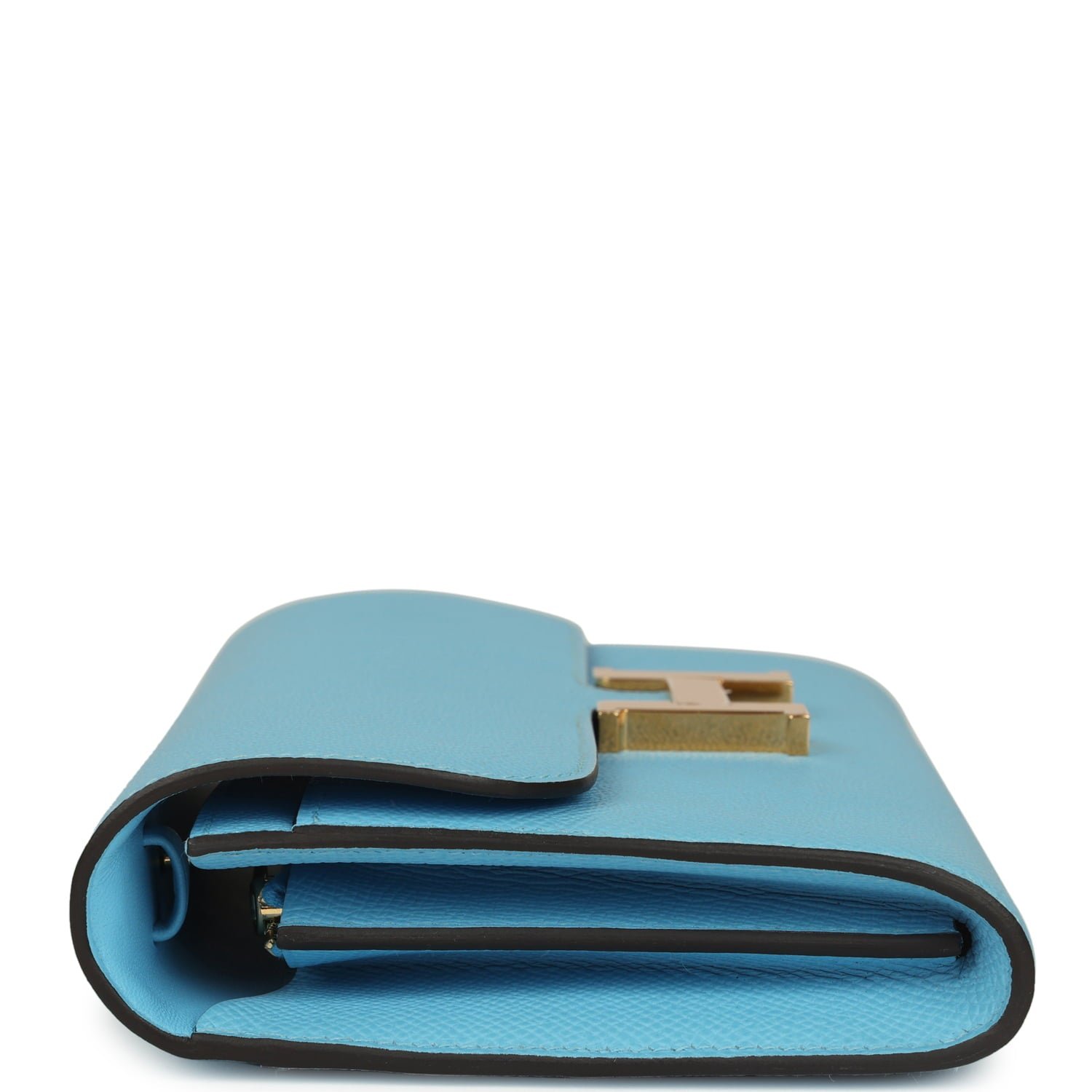 Hermes Constance Wallet To Go Celeste Epsom Gold Hardware - Image 5