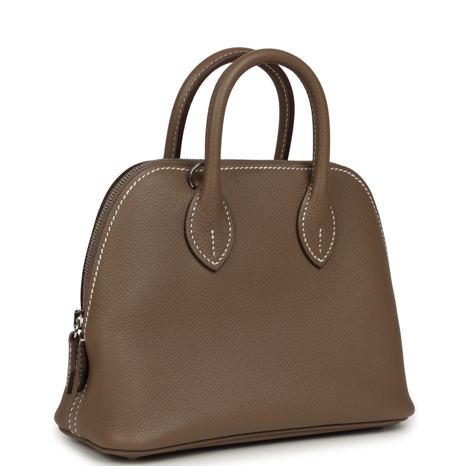 Hermes 1923 Bolide Mini Etoupe Evercolor Palladium Hardware - Image 2