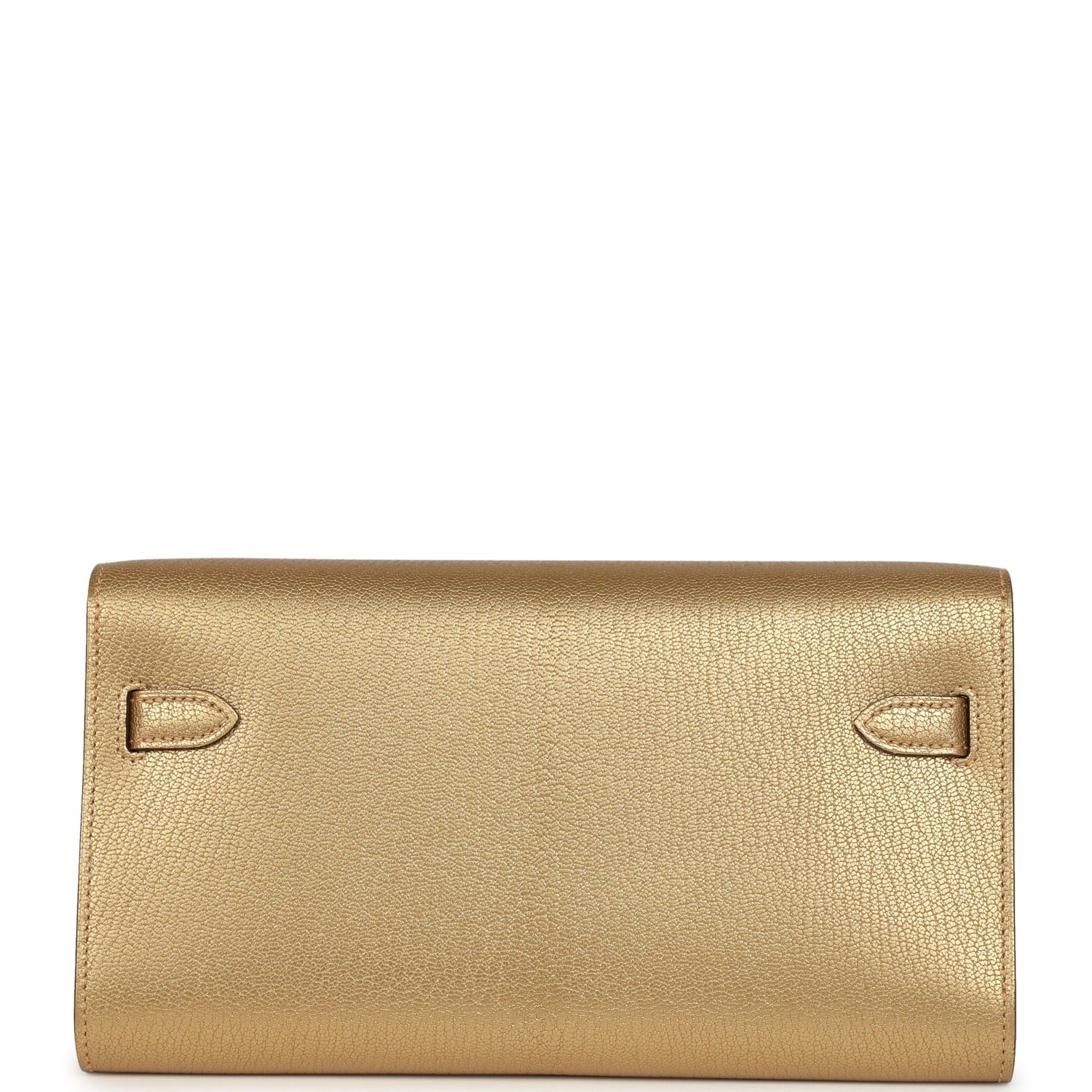 Hermes Kelly Wallet To Go Dore Chevre Chamkilight Permabrass Hardware - Image 4