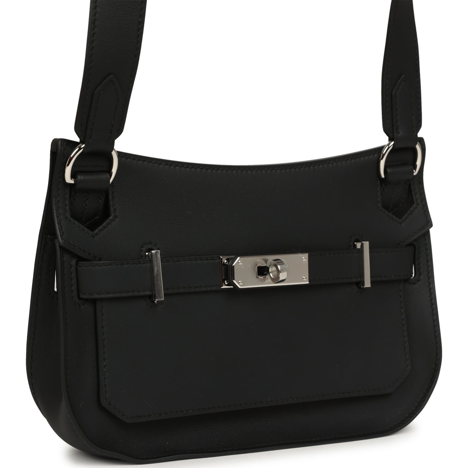 Hermes Jypsiere Mini Black Swift Palladium Hardware - Image 2