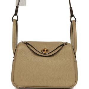 Hermes Mini Lindy II Trench Verso Clemence Gold Hardware