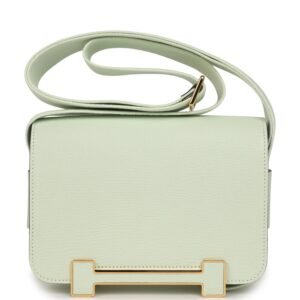 Hermes Geta Vert Fizz Chevre Mysore Gold Hardware