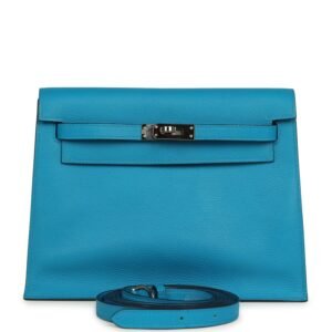 Hermes Kelly Danse Bleu Frida Verso Evercolor Palladium Hardware