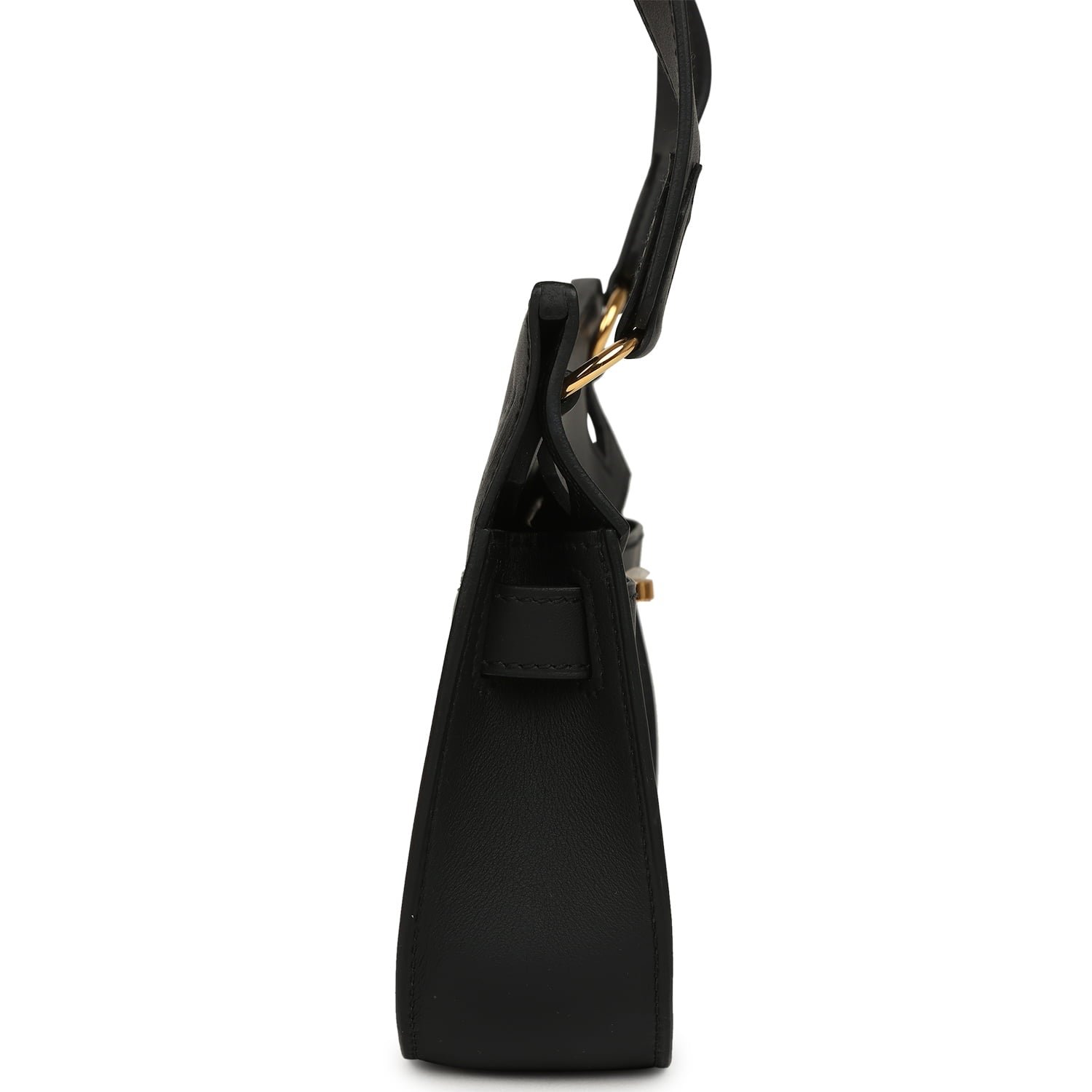 Hermes Mini Jypsiere Black Swift Gold Hardware - Image 3