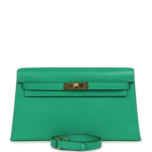 Hermes Kelly Elan Menthe Chevre Chamkila Gold Hardware