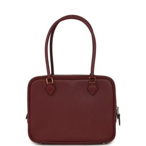 Hermes Mini Plume 21 Bag Rouge H Chèvre Gold Hardware