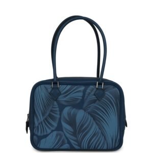Hermes "Tulipomanie" Mini Plume 21 Bag Deep Bleu Swift Palladium Hardware