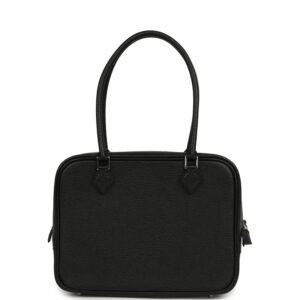 Hermes Mini Plume 21 Bag Black Chevre Palladium Hardware
