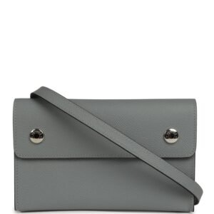 Hermes Hermesnap Wallet Gris Pantin Epsom Palladium Hardware