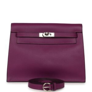 Hermes Kelly Danse Anemone Evercolor Palladium Hardware