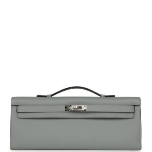 Hermes Kelly Cut Gris Pantin Swift Palladium Hardware