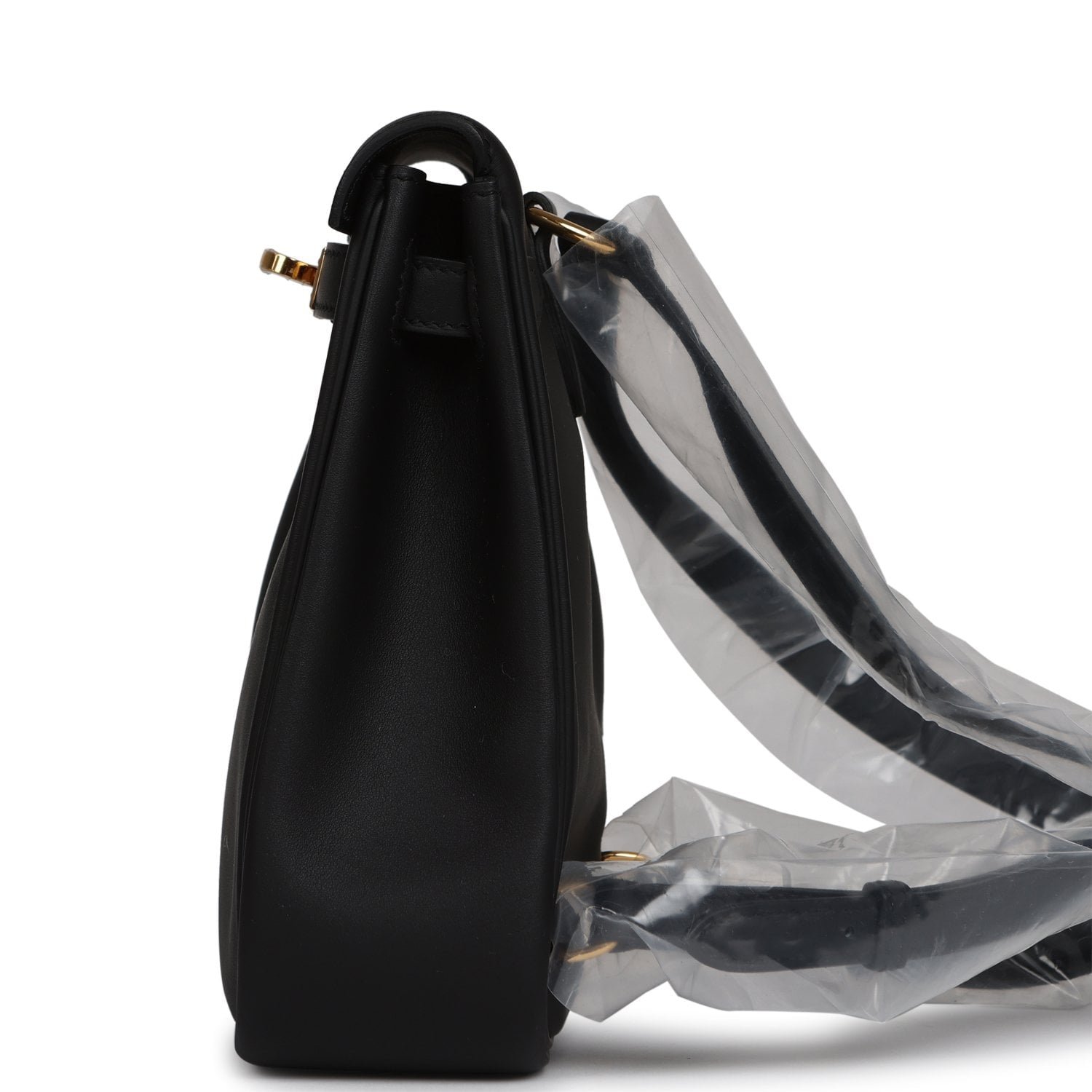 Hermes Mini Kelly Jump Backpack Black Swift Gold Hardware - Image 5
