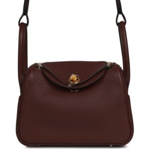 Hermes Mini Lindy II Terre Clemence Gold Hardware