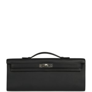 Hermes Kelly Cut Black Swift Palladium Hardware