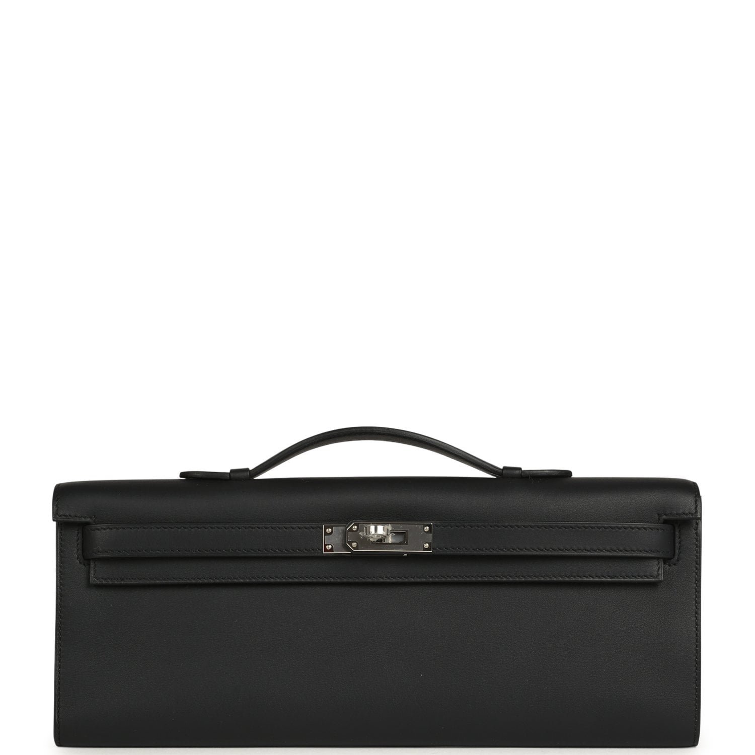 Hermes Kelly Cut Black Swift Palladium Hardware