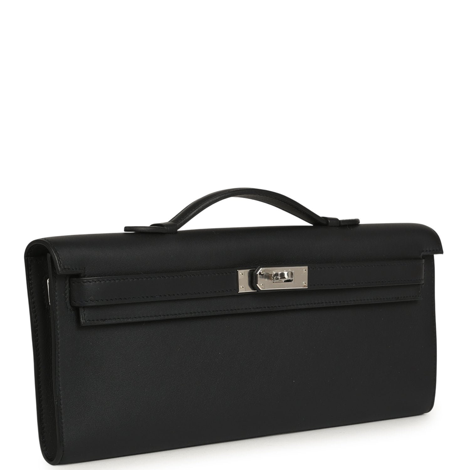 Hermes Kelly Cut Black Swift Palladium Hardware - Image 2