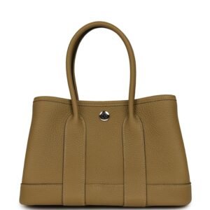 Hermes Garden Party Neo 23 Dune Negonda Palladium Hardware