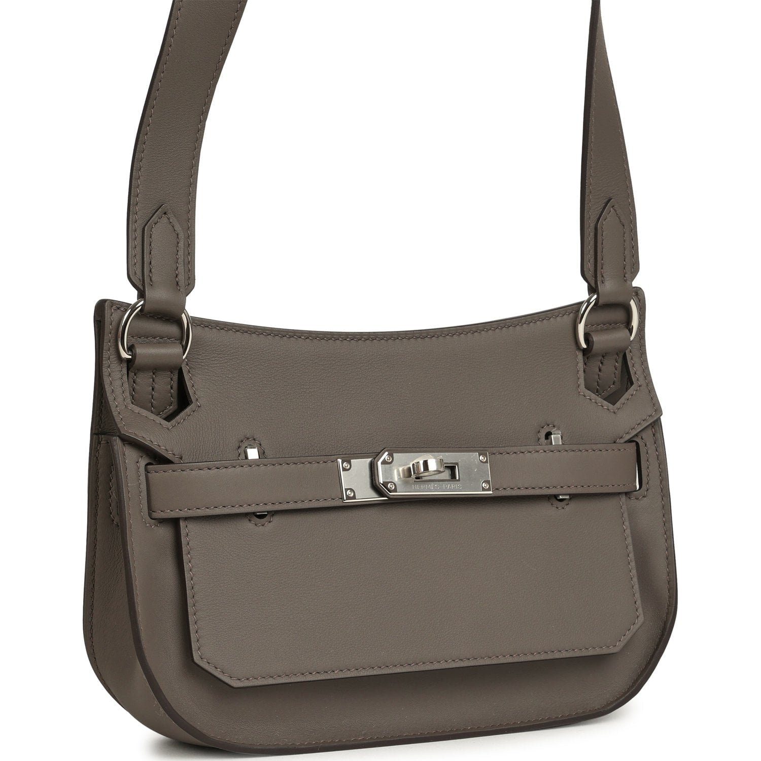 Hermes Jypsiere Mini Gris Meyer Swift Palladium Hardware - Image 2