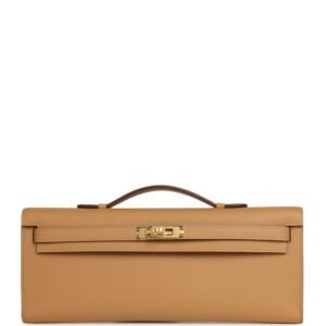 Hermes Kelly Cut Biscuit Epsom Gold Hardware