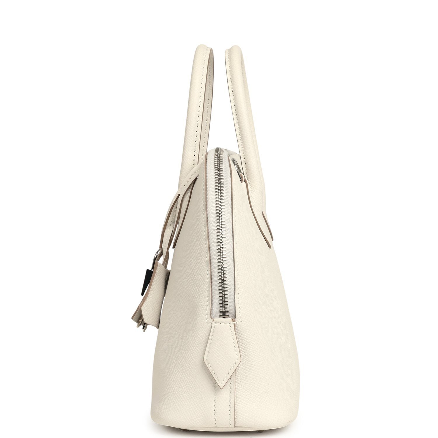 Hermes 1923 Bolide 25 Gris Pale Epsom Palladium Hardware - Image 3