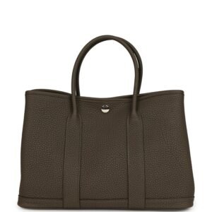 Hermes Garden Party 30 Vert Loden Negonda Palladium Hardware