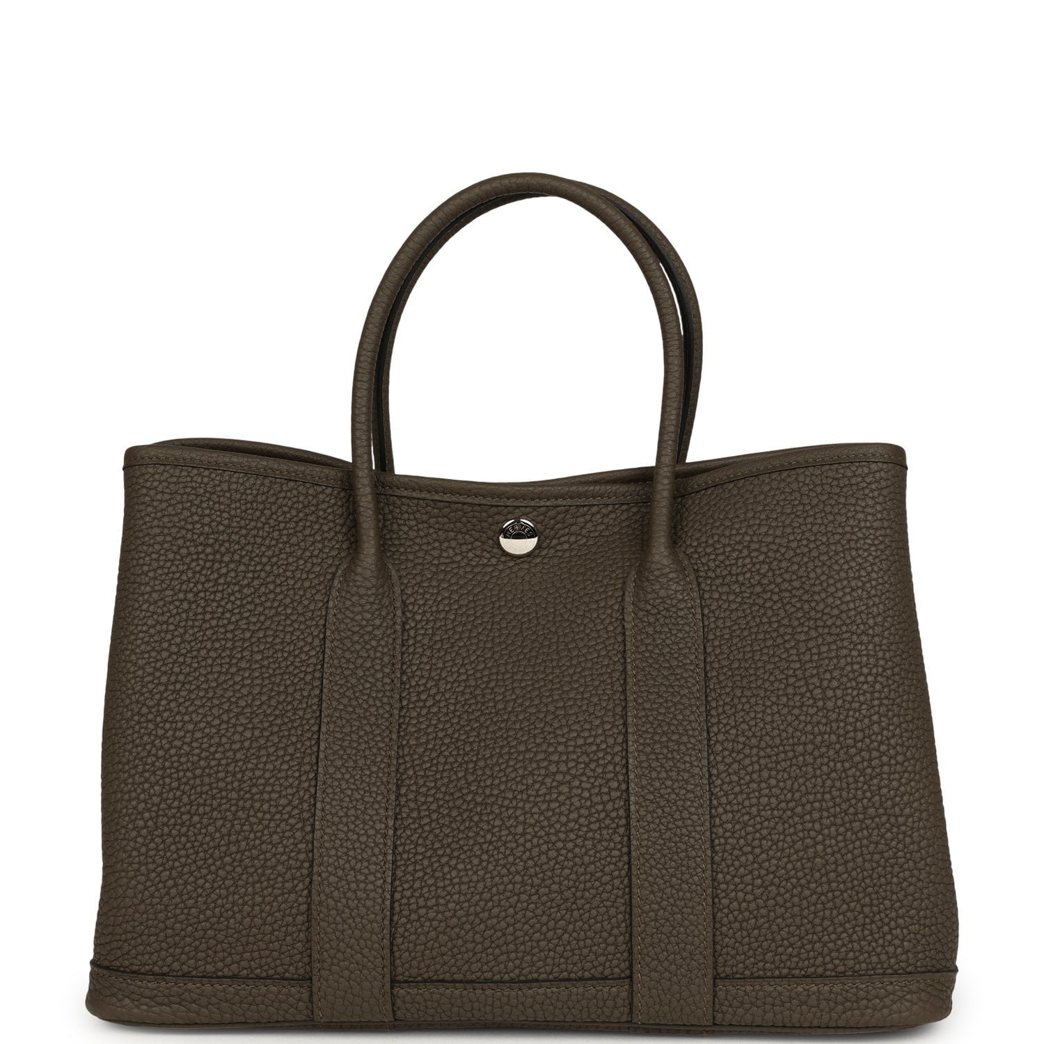 Hermes Garden Party 30 Vert Loden Negonda Palladium Hardware