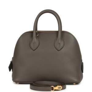 Hermes Mini 1923 Bolide Etain Evercolor Gold Hardware