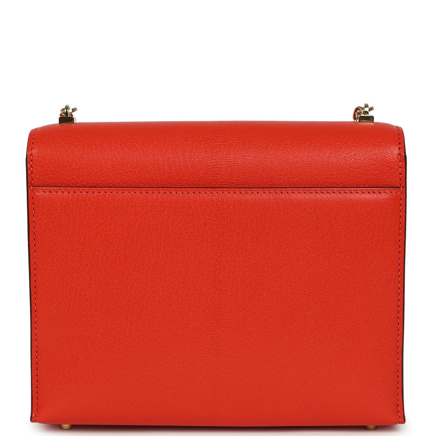 Hermes Mini Verrou Chaine Bag Capucine Chevre Chamkila Permabrass Hardware - Image 4