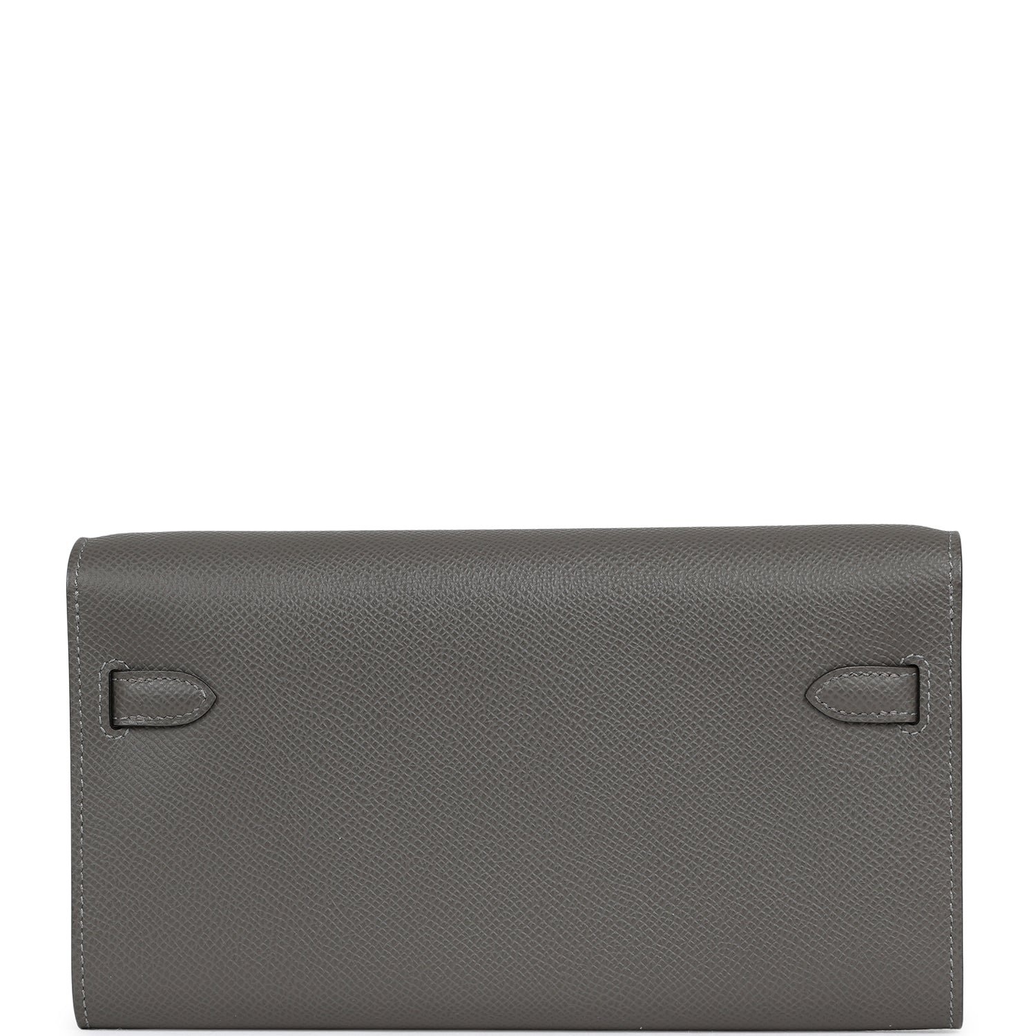 Hermes Kelly Wallet To Go Gris Meyer Epsom Gold Hardware - Image 4