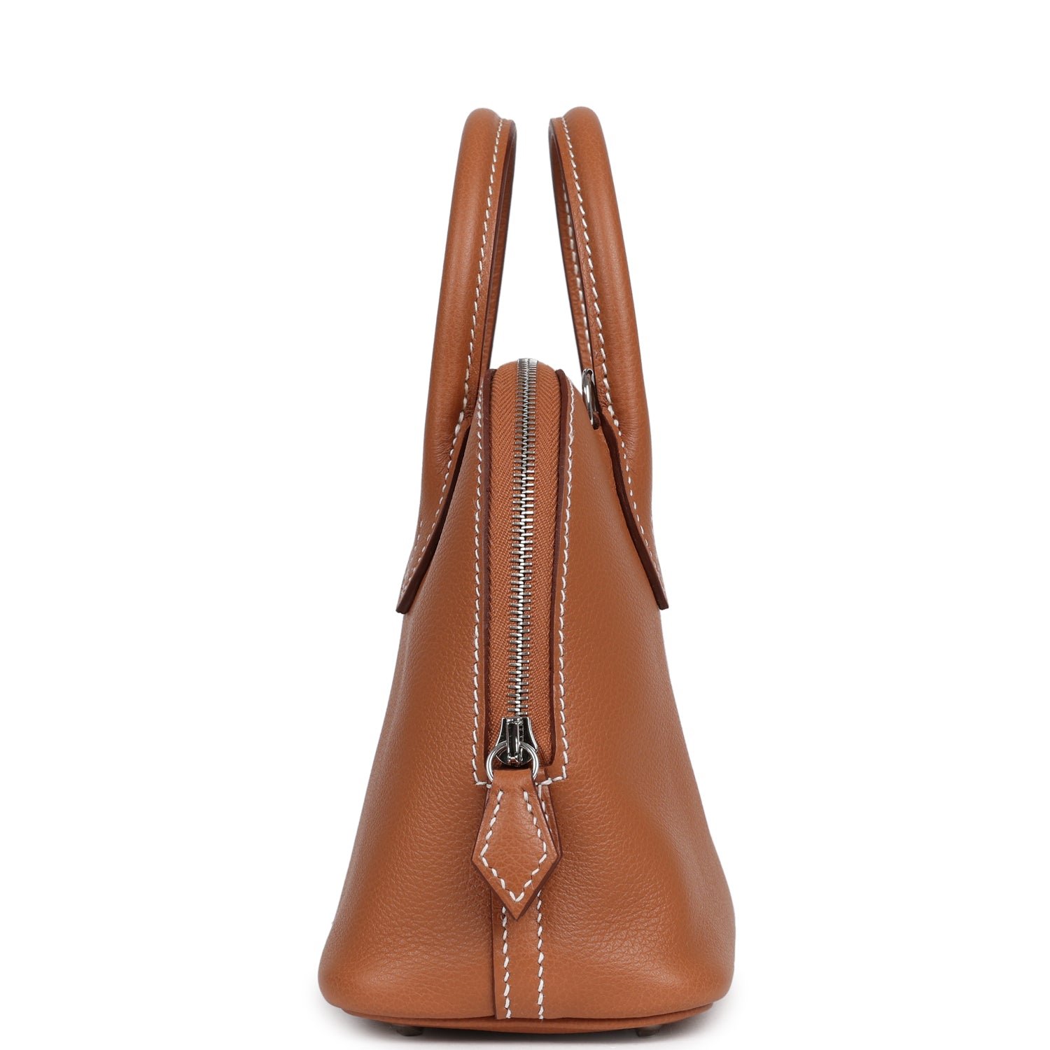 Hermes 1923 Bolide Mini Gold Evercolor Palladium Hardware - Image 3