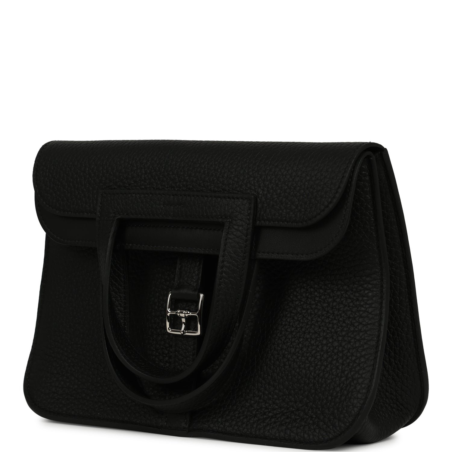 Hermes Halzan 25 Black Clemence Palladium Hardware - Image 2