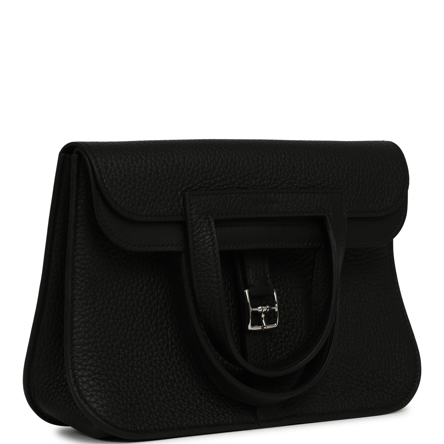 Hermes Halzan 25 Black Clemence Palladium Hardware - Image 3