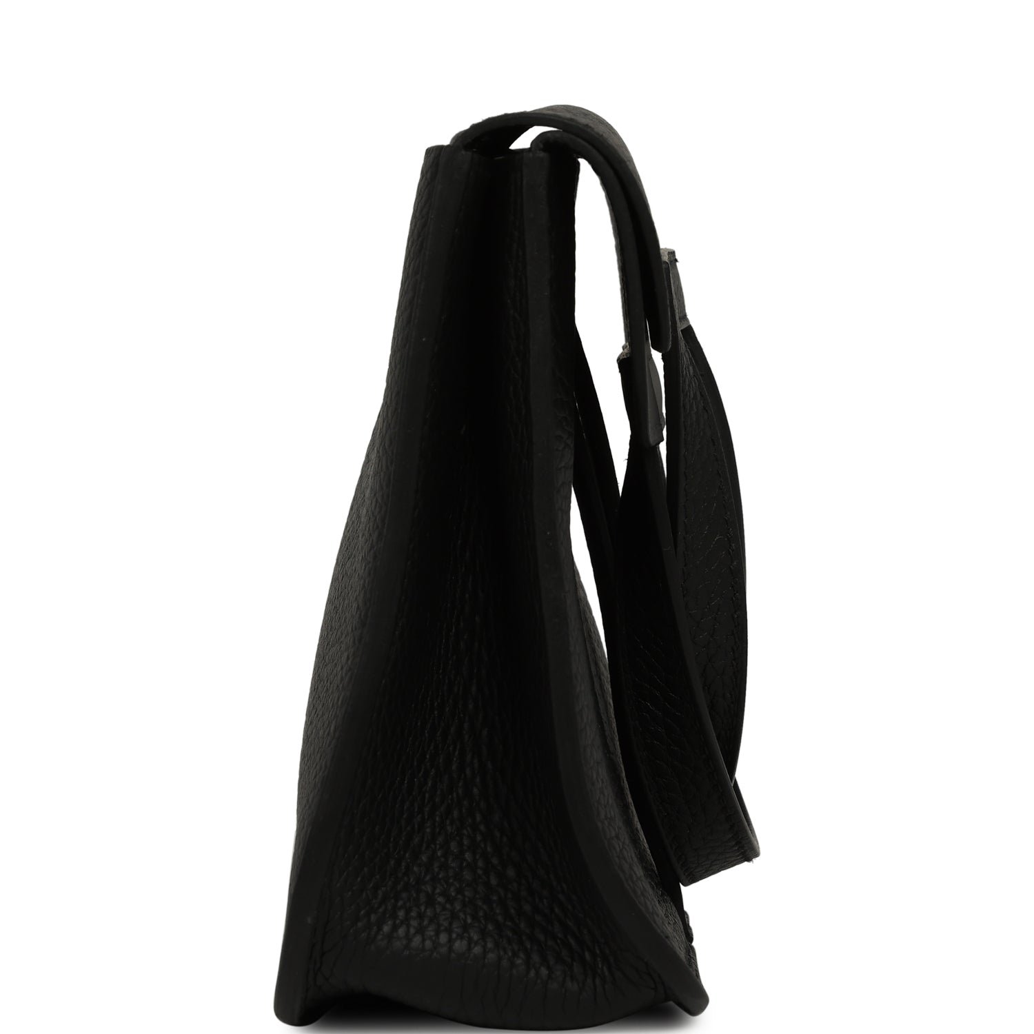 Hermes Halzan 25 Black Clemence Palladium Hardware - Image 4