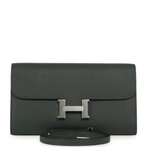 Hermes Constance Wallet To Go Vert Mangrove Epsom Palladium Hardware