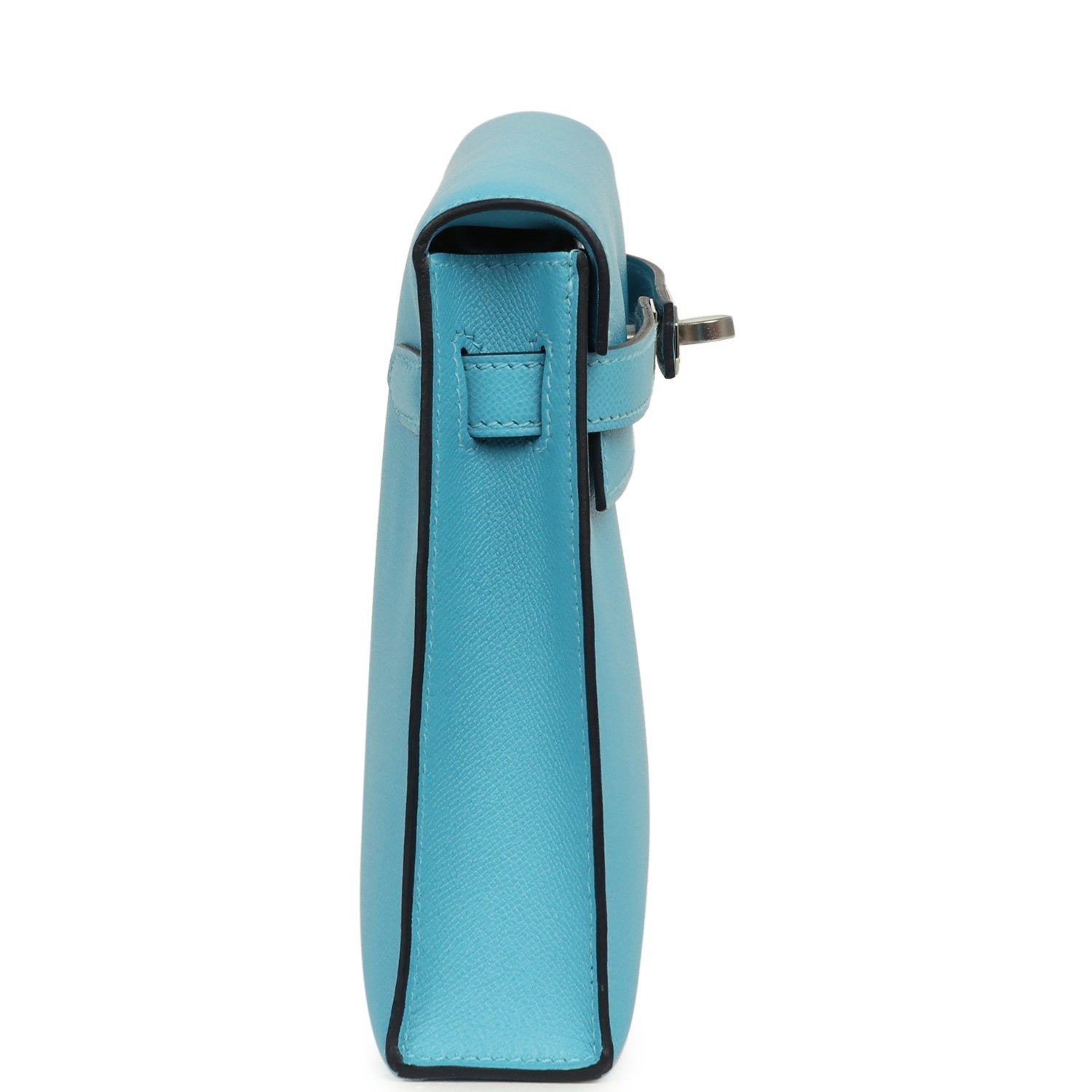 Hermes Kelly Elan Bleu Du Nord Madame Palladium Hardware - Image 3