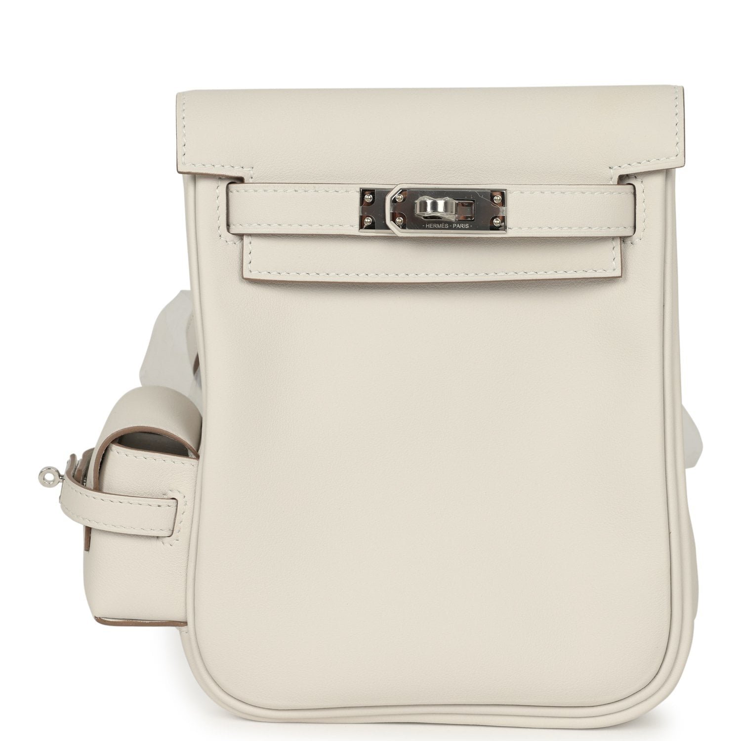Hermes Mini Kelly Jump Backpack Gris Pale Swift Palladium Hardware
