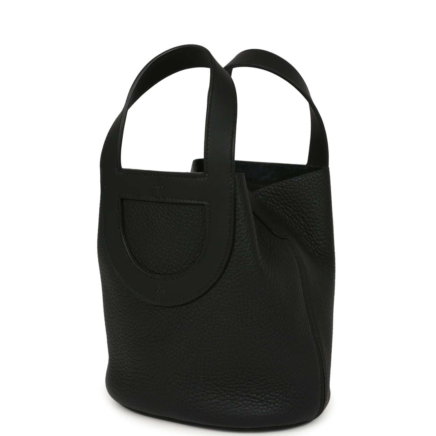 Hermes In-The-Loop 18 Black Clemence, Swift Palladium Hardware - Image 5