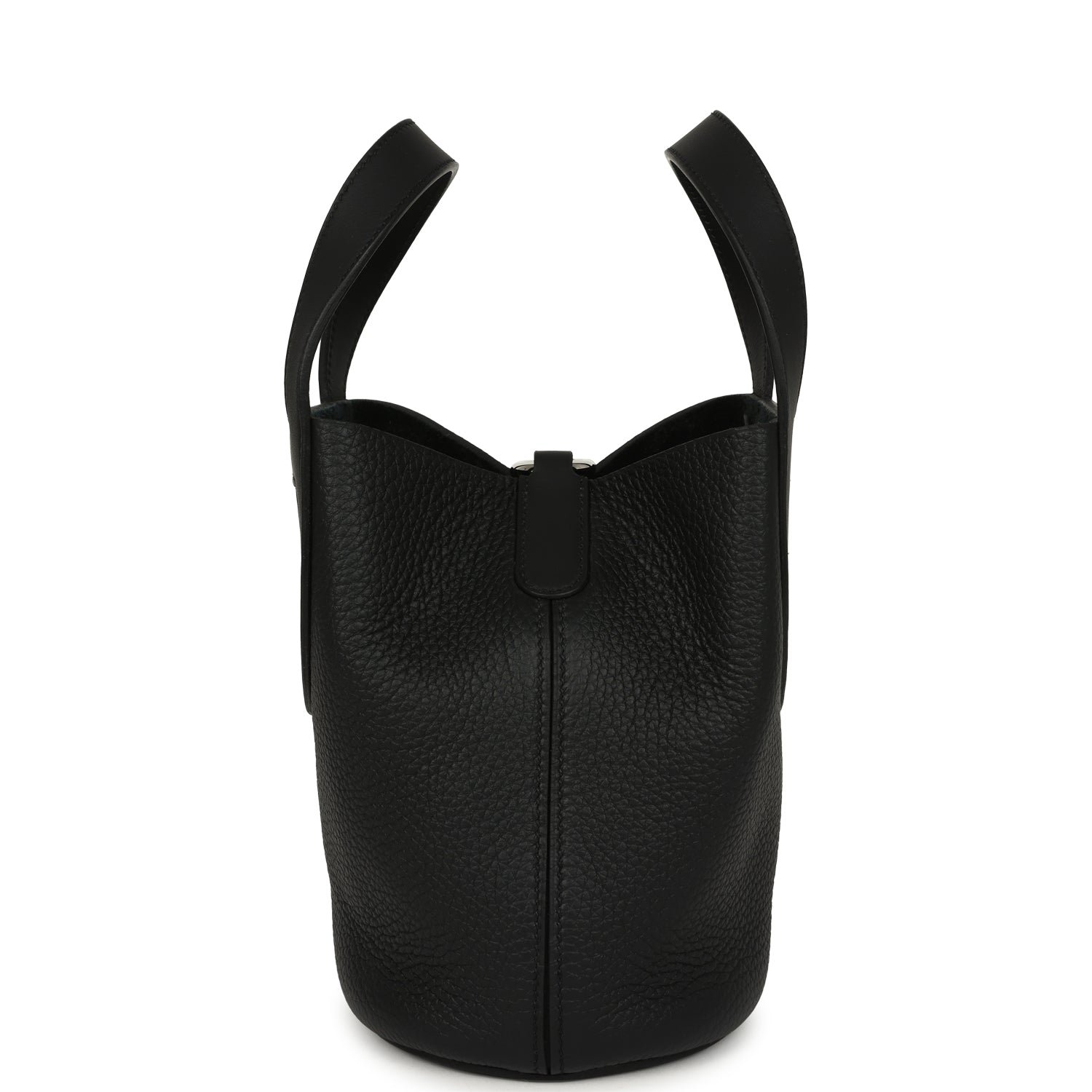 Hermes In-The-Loop 18 Black Clemence, Swift Palladium Hardware - Image 3