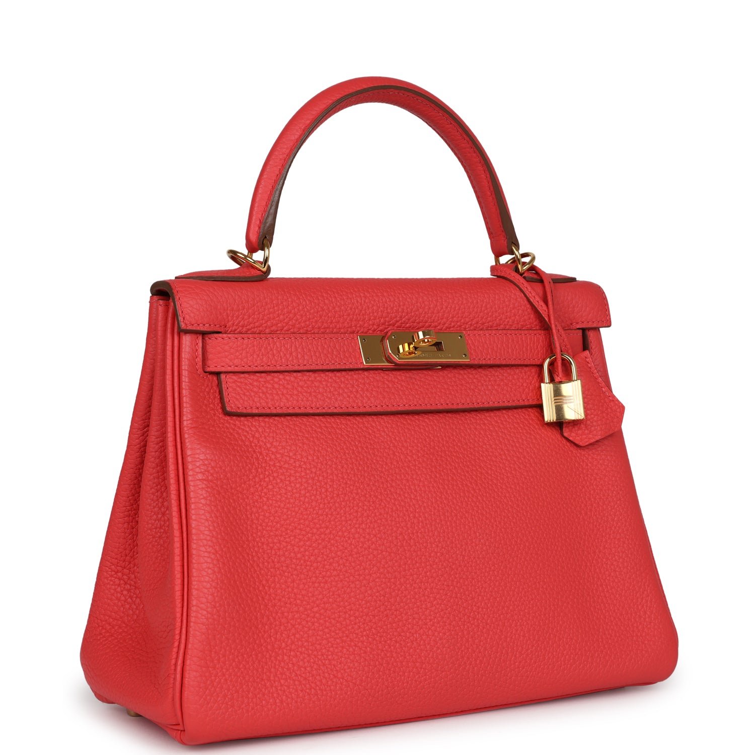 Hermes Kelly Retourne 28 Rose Jaipur Clemence Gold Hardware - Image 2
