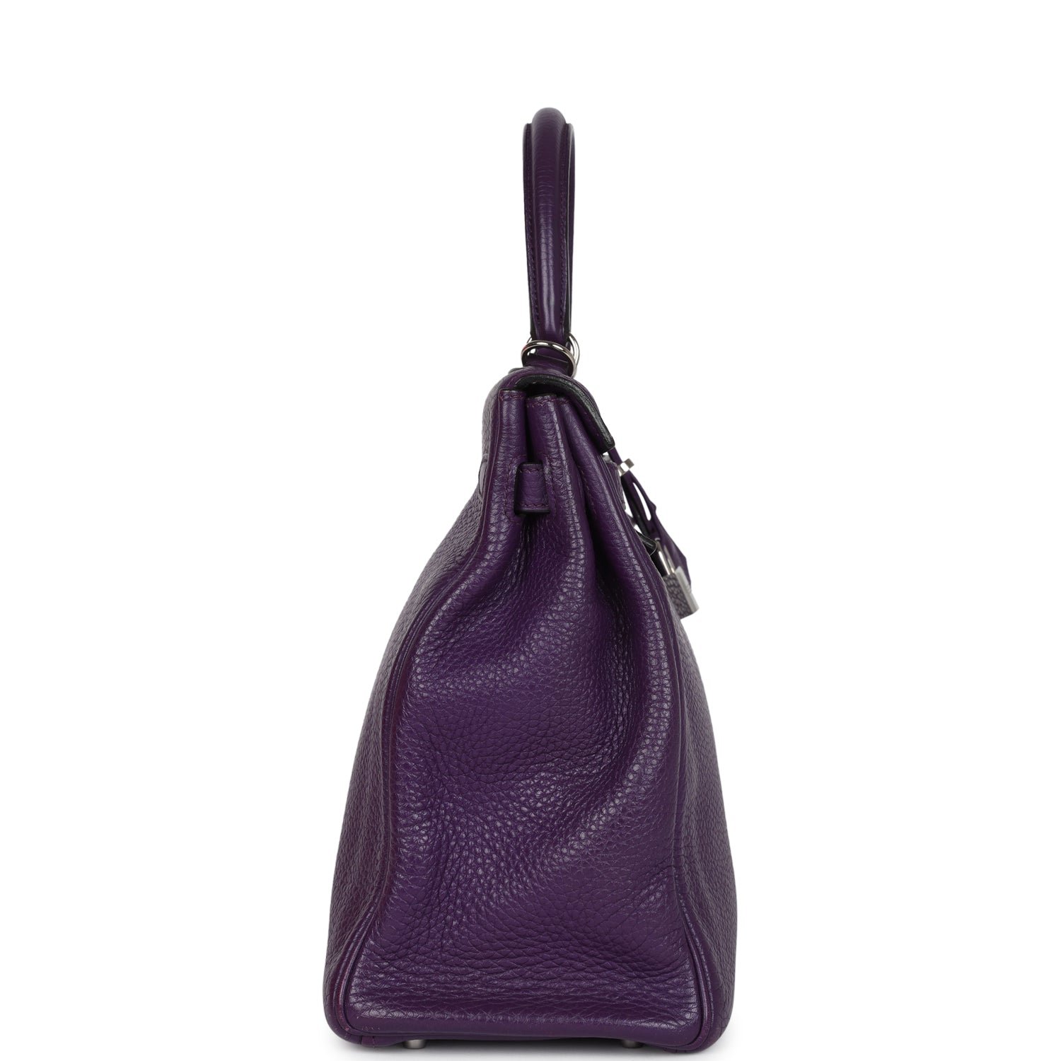Hermes Kelly Retourne 35 Ultraviolet Clemence Palladium Hardware - Image 3