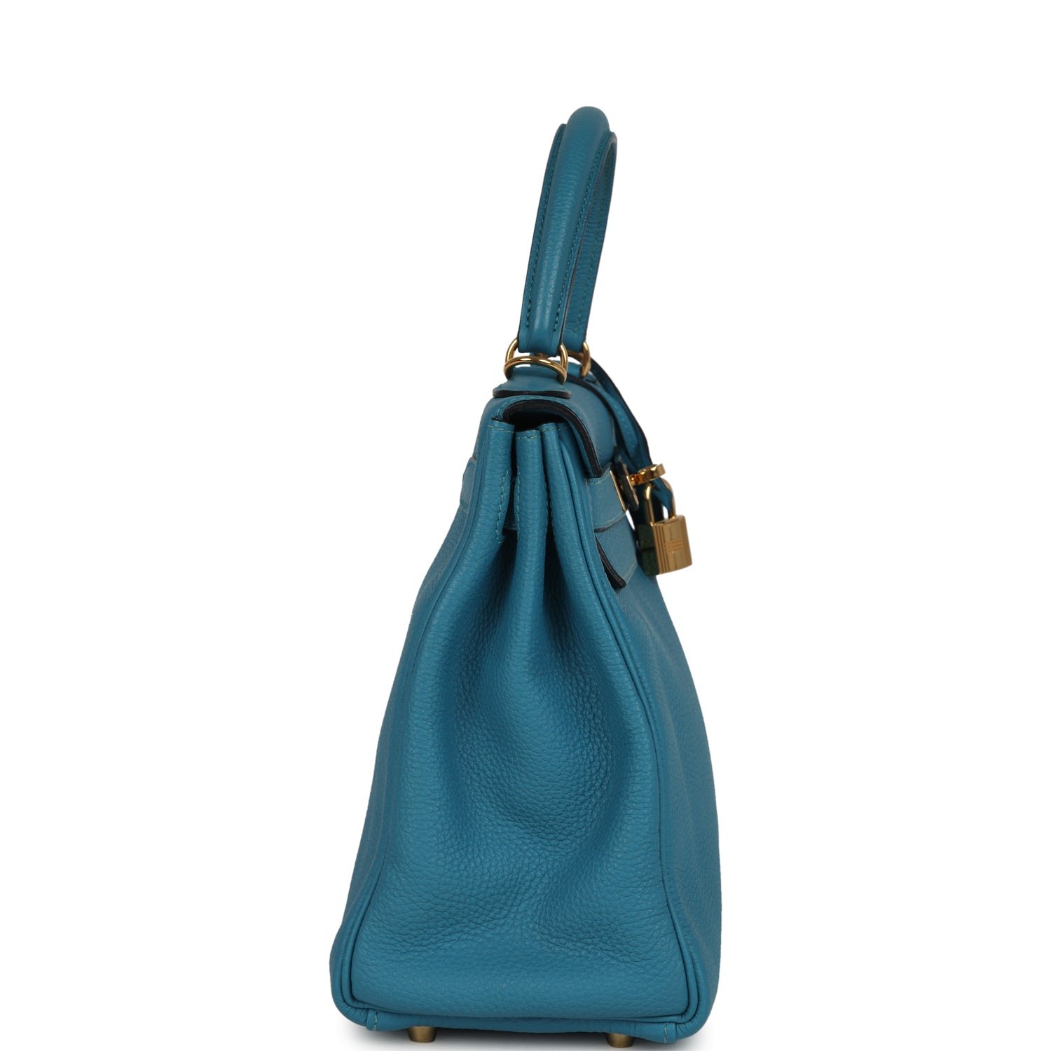 Hermes Kelly Retourne 28 Turquoise Togo Gold Hardware - Image 3