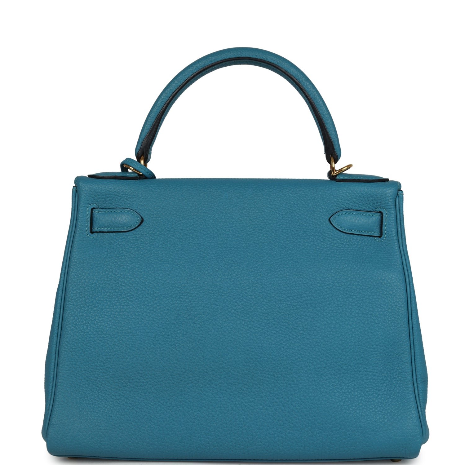 Hermes Kelly Retourne 28 Turquoise Togo Gold Hardware - Image 4