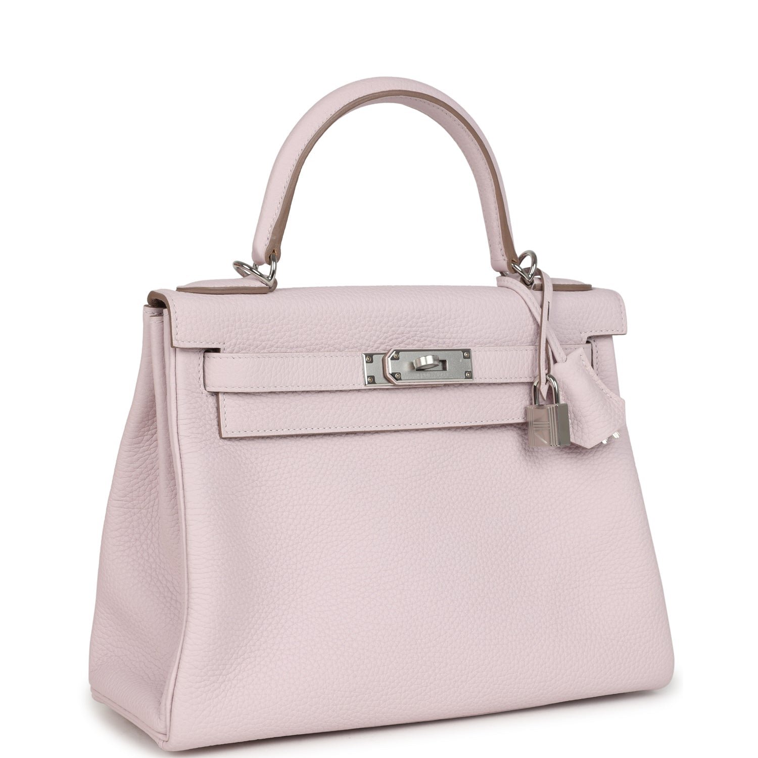 Hermes Kelly Retourne 28 Mauve Pale Clemence Palladium Hardware - Image 2