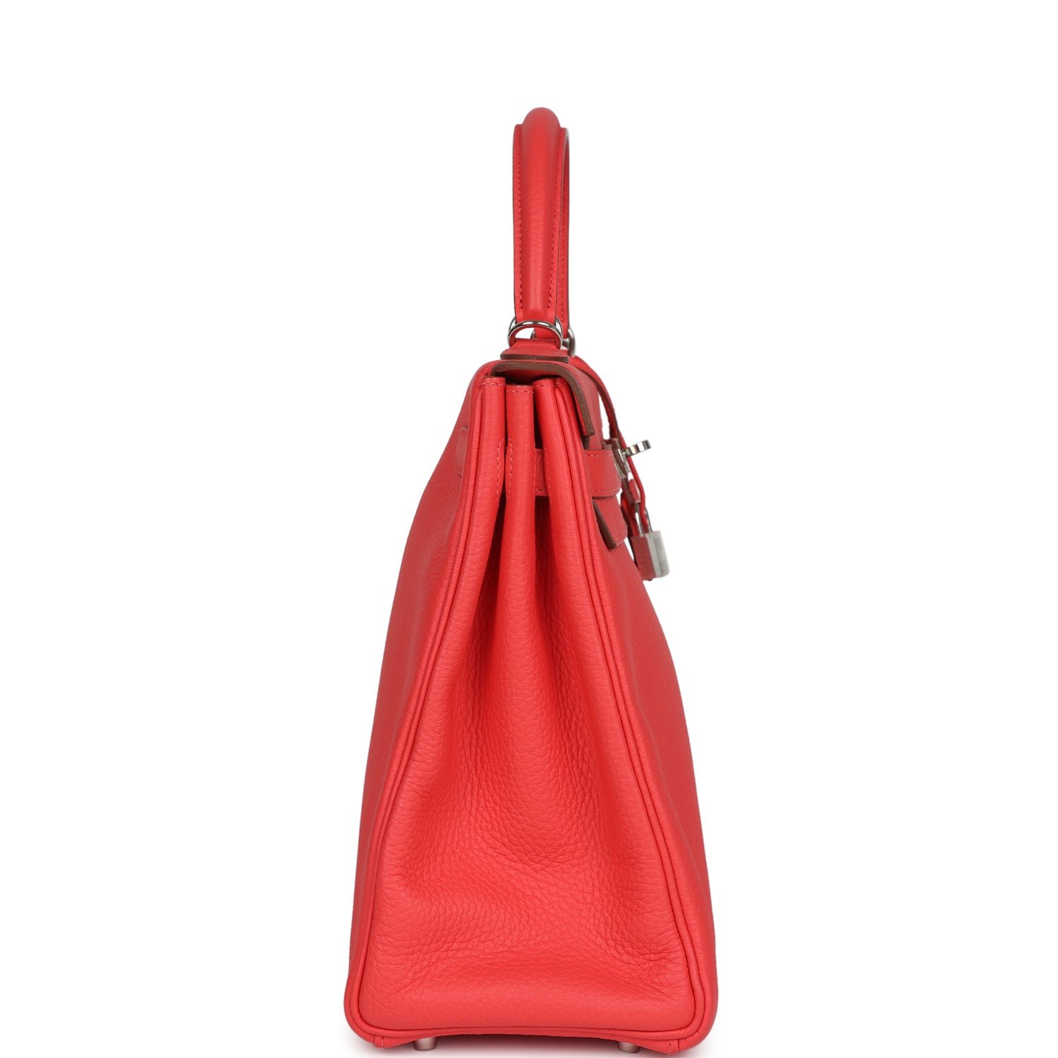Hermes Retourne Kelly 35 Rose Jaipur Clemence Palladium Hardware - Image 3