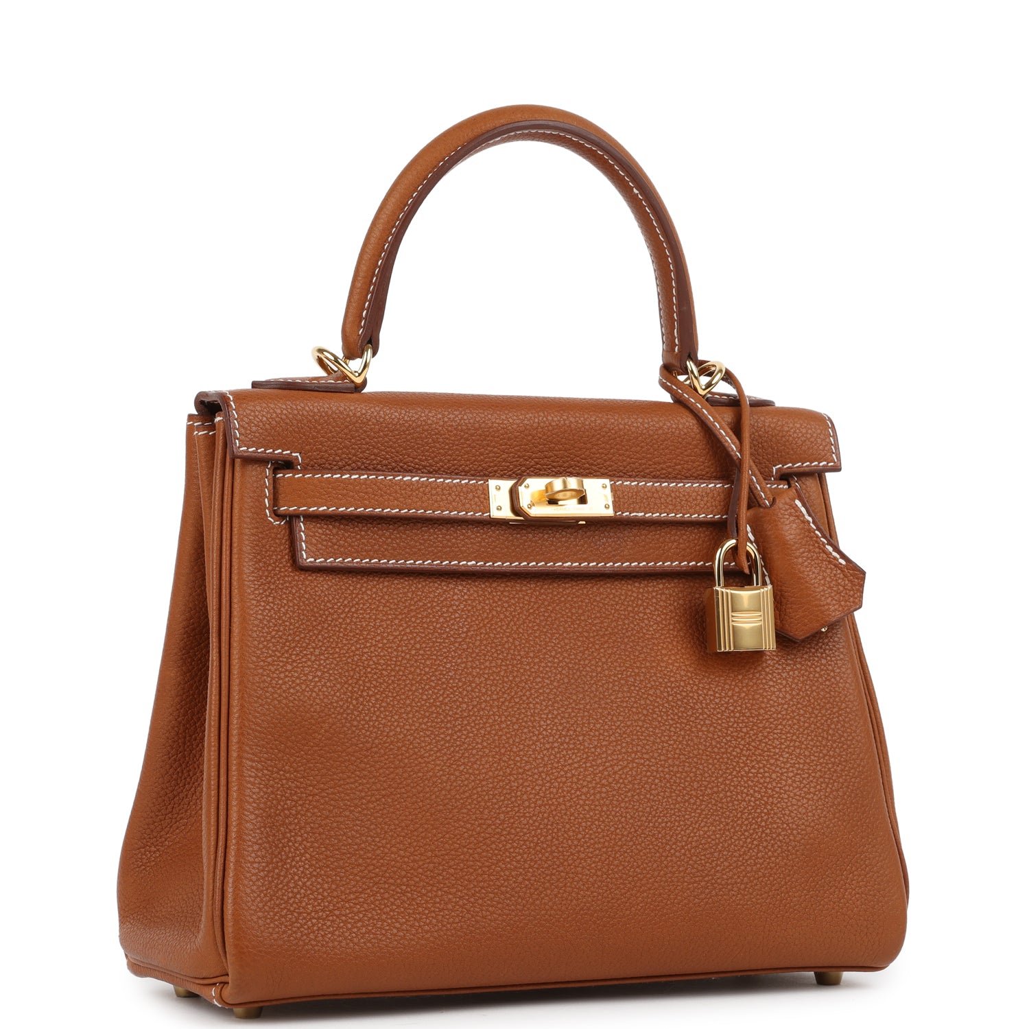 Hermes Kelly Retourne 25 Fauve Barenia Faubourg Gold Hardware - Image 3