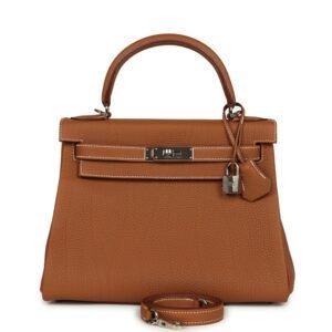 Hermes Kelly Retourne 28 Gold Togo Palladium Hardware