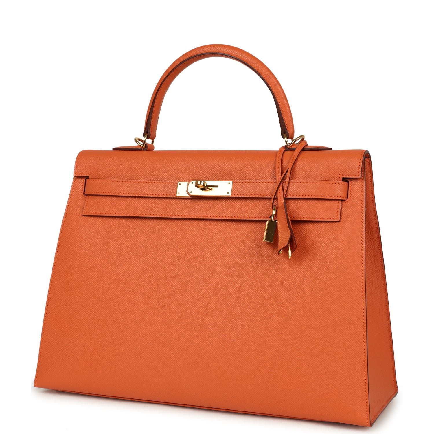 Hermes Kelly Sellier 35 Mango Epsom Gold Hardware - Image 5