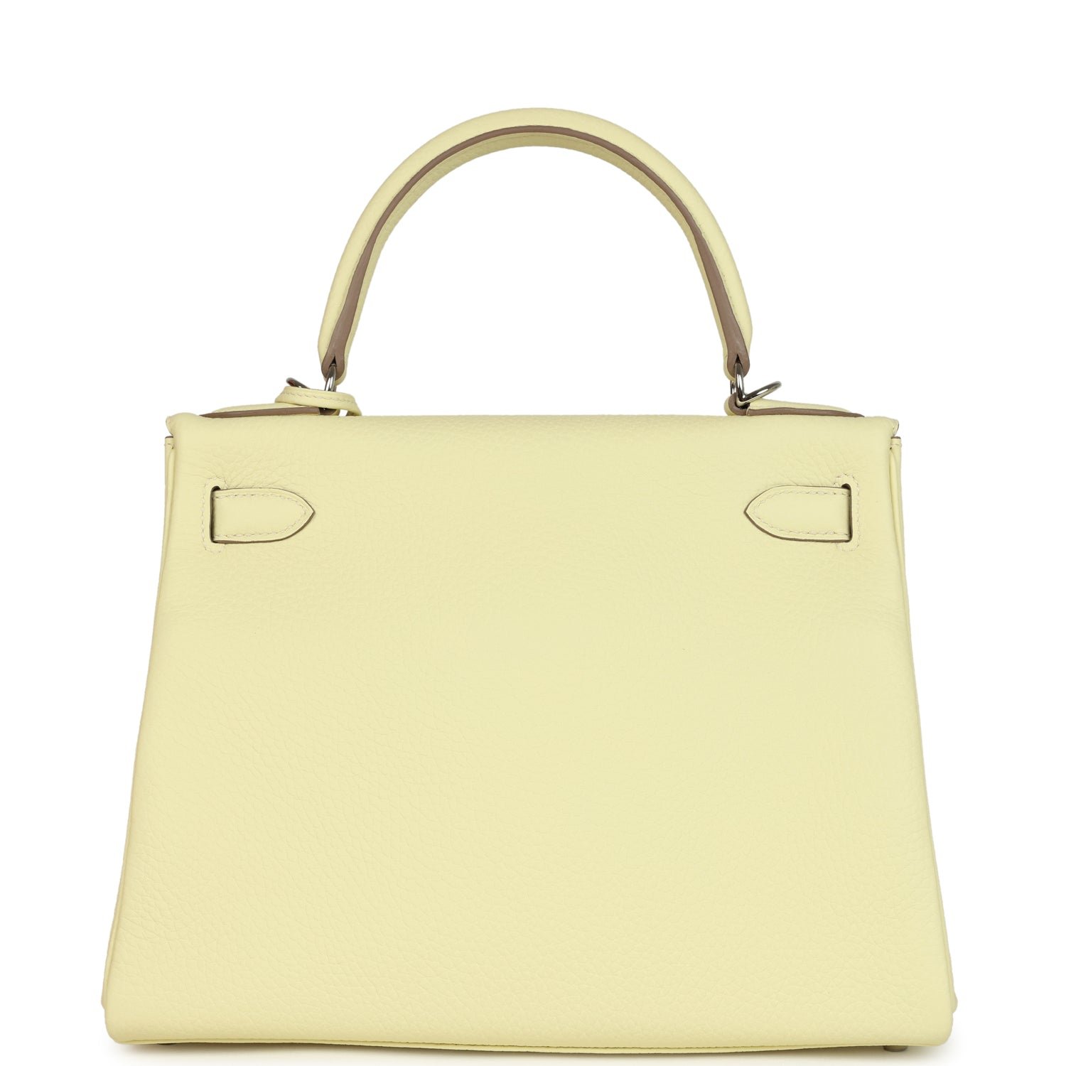 Hermes Kelly Retourne 28 Jaune Milton Clemence Palladium Hardware - Image 4